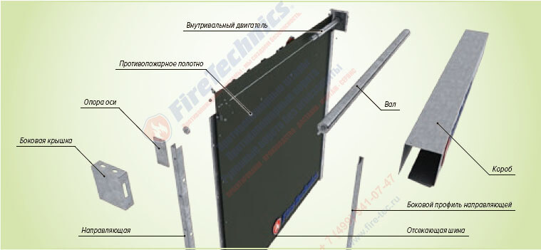 Противопожарные шторы без орошения EI60 • EI90 • EI120